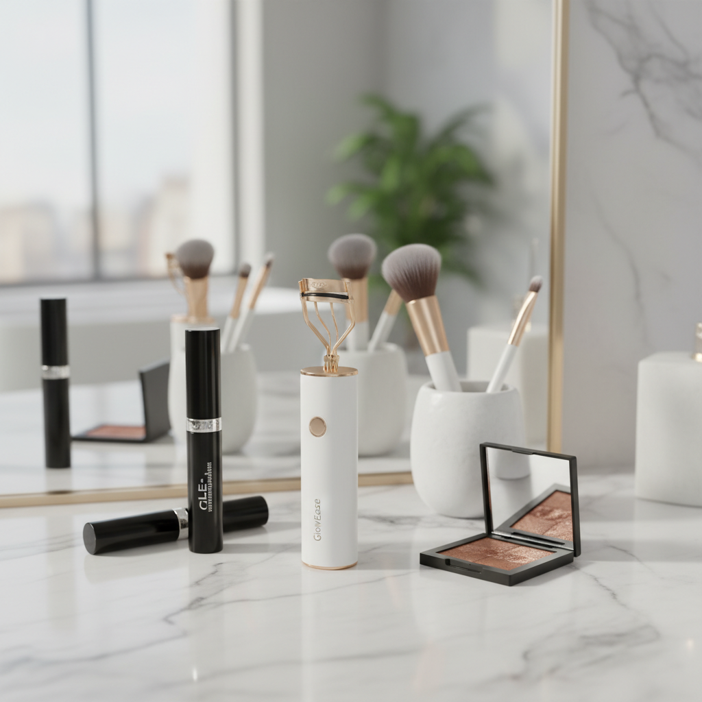 GlowEase™ Heated Electric Eyelash Curler – Salon-Style Lashes Instantly