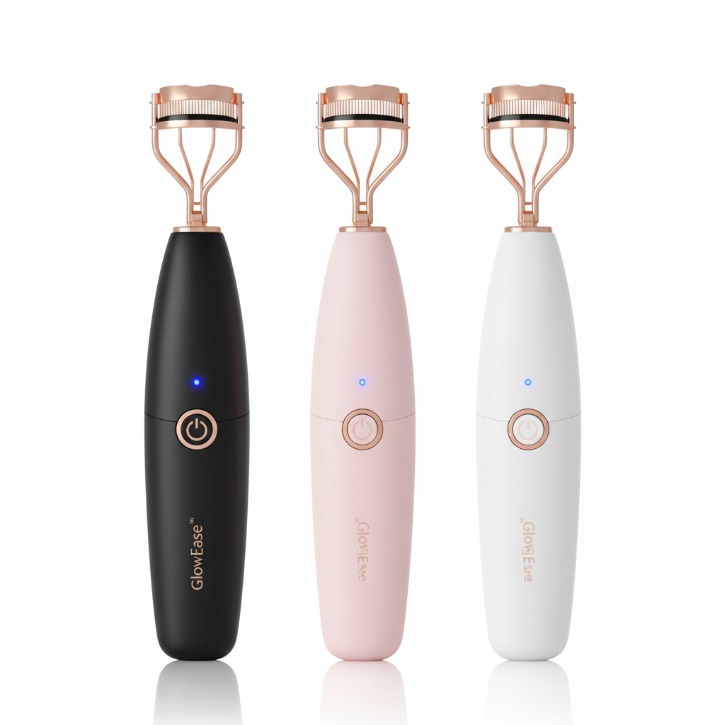 GlowEase™ Heated Electric Eyelash Curler – Salon-Style Lashes Instantly