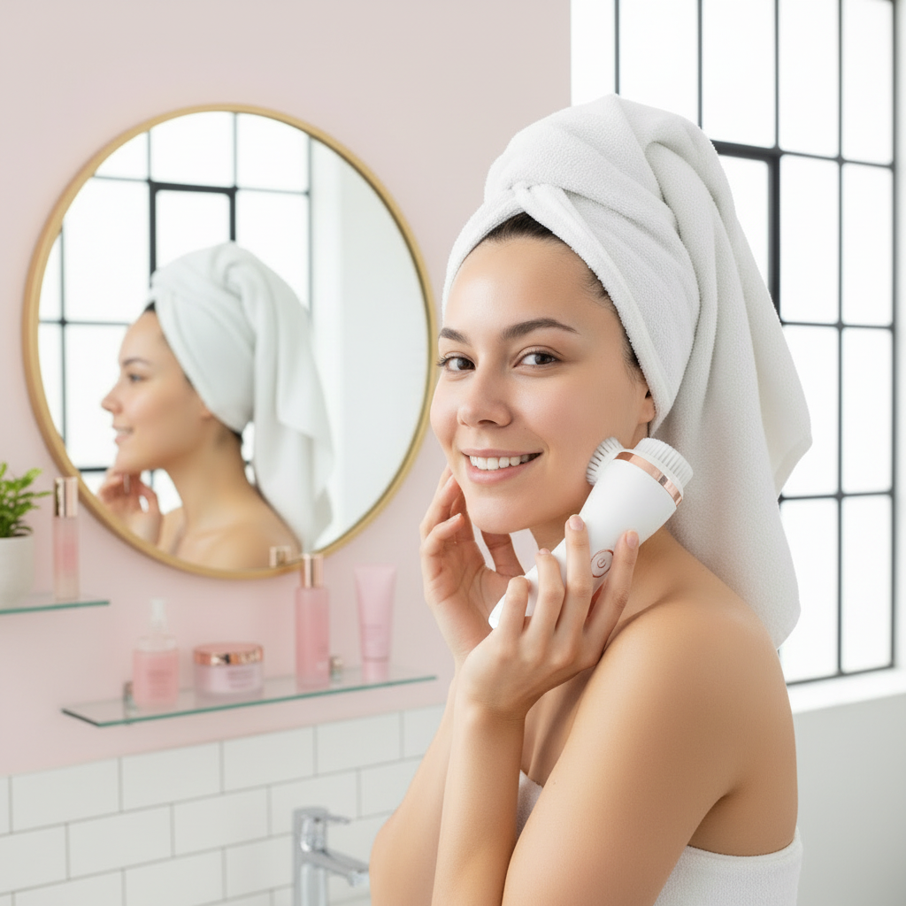 GlowEase™ 5-in-1 Facial Cleansing Brush